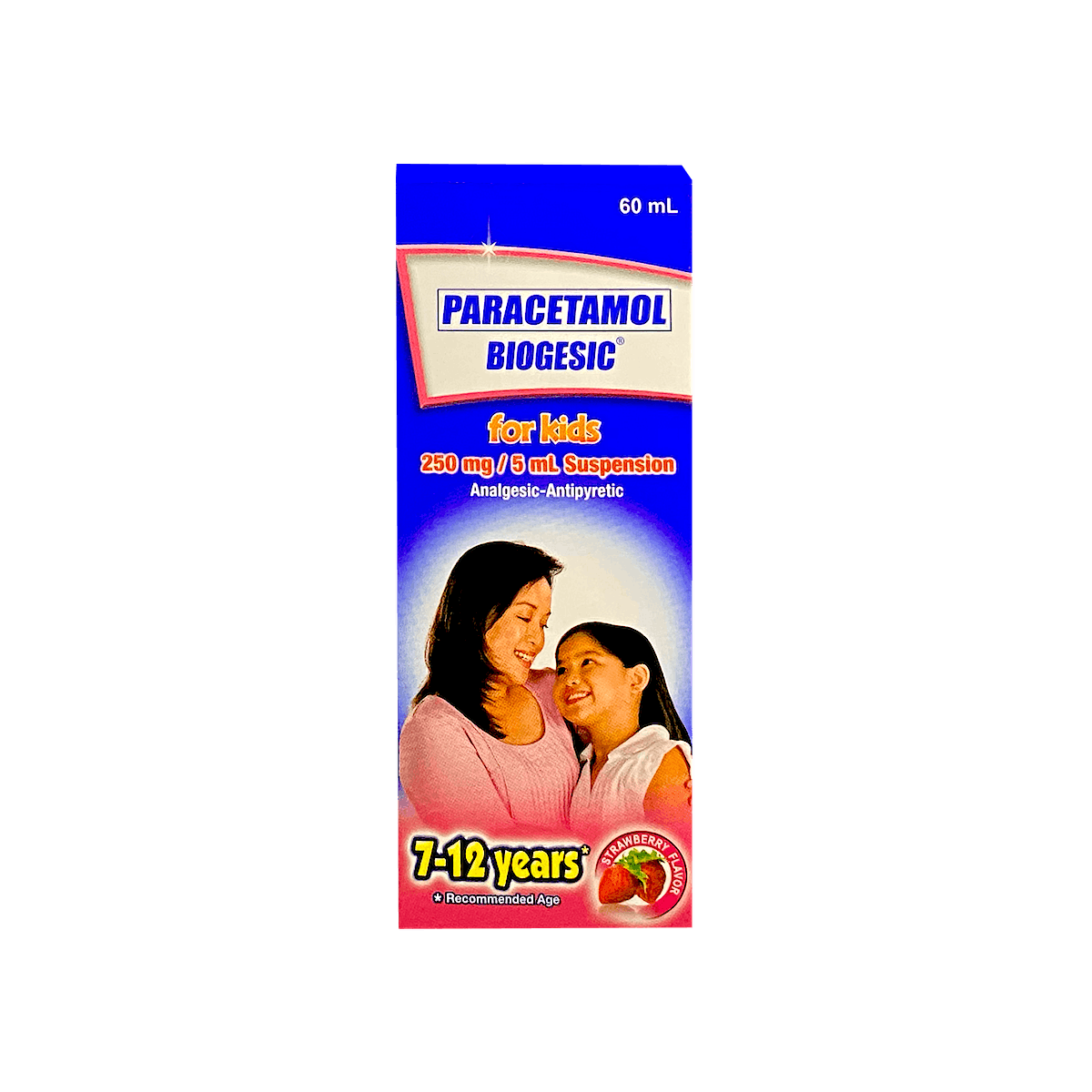 BIOGESIC Paracetamol 250mg / 5mL Suspension 60mL Strawberry price in the Philippines MedsGo